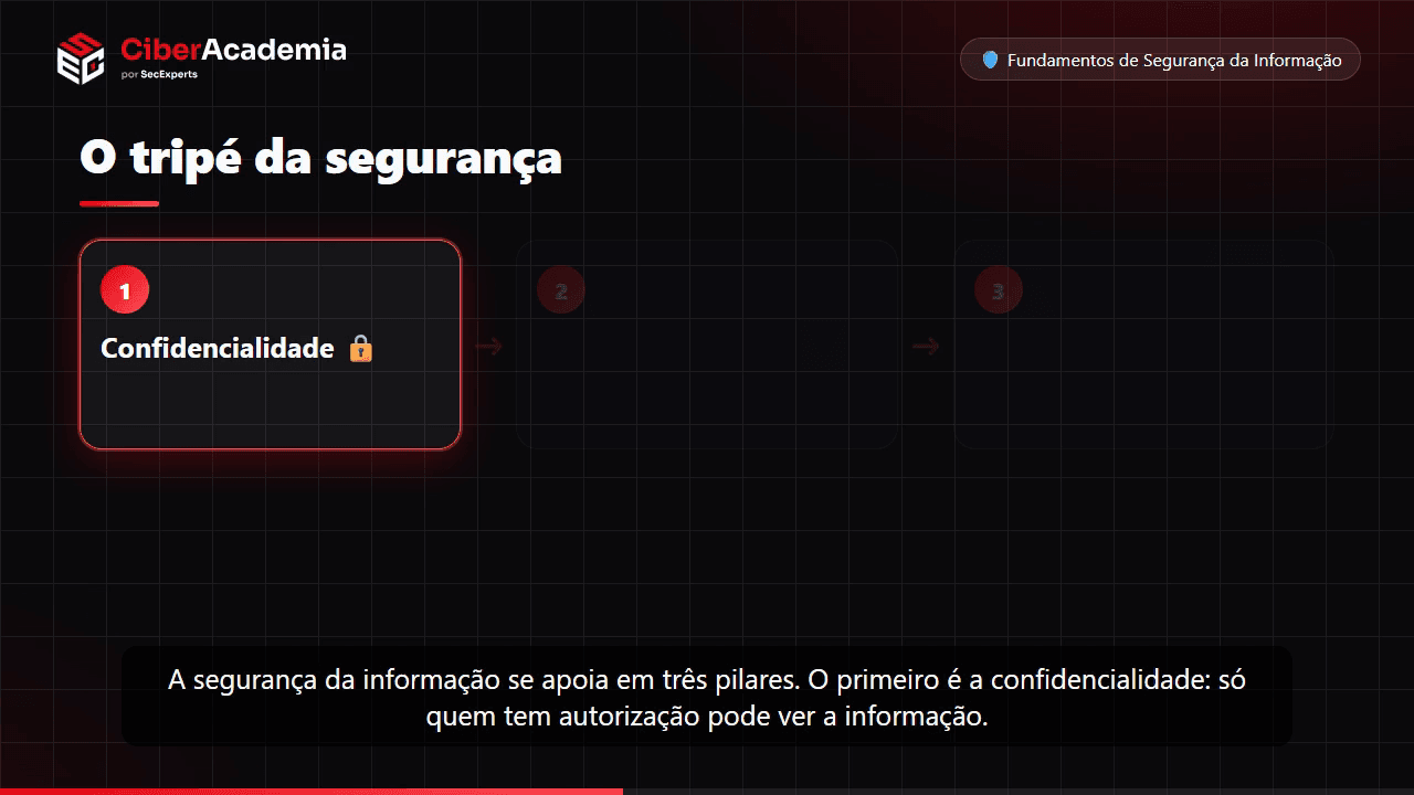 Quadro de uma aula em vídeo da CiberAcademia